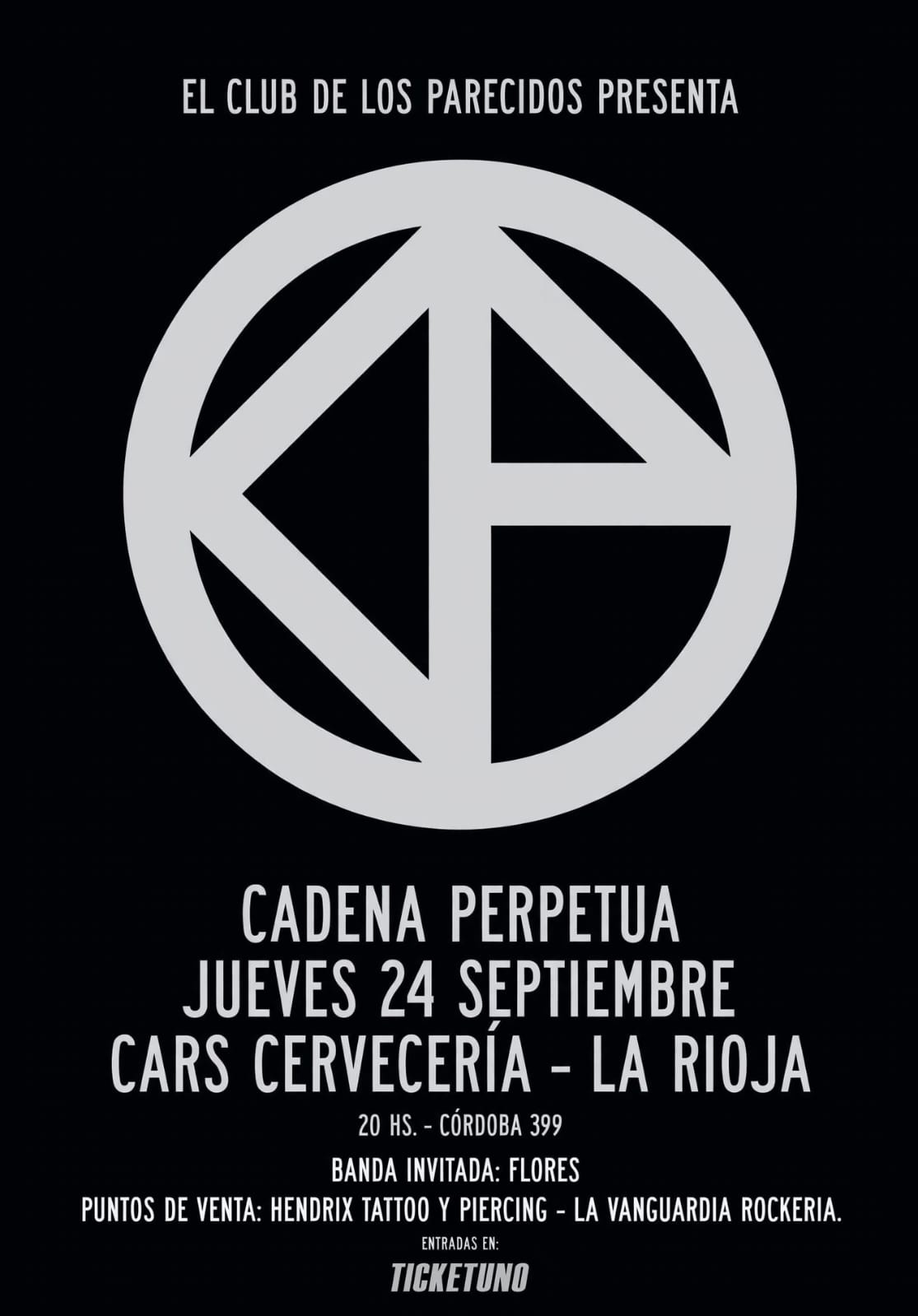 Agenda RIOJANROCK — Cadena Perpetua